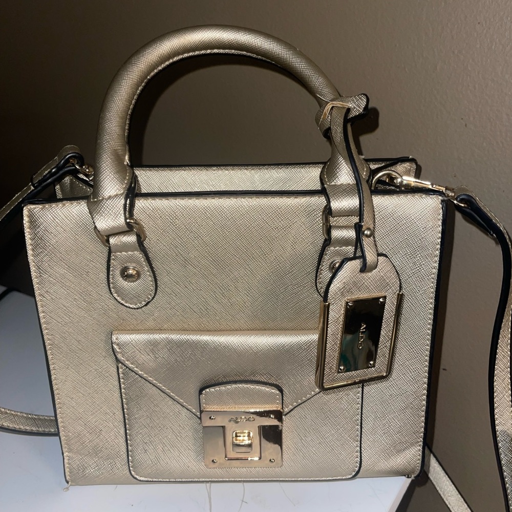 Champagne Color Aldo Crossbody bag or tote bag